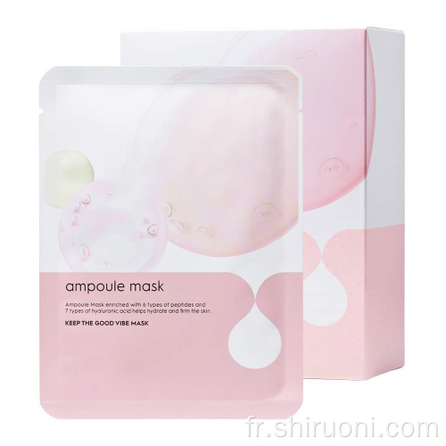 Masque facial polypeptidique OEM d&#39;acide hyaluronique d&#39;ampoule